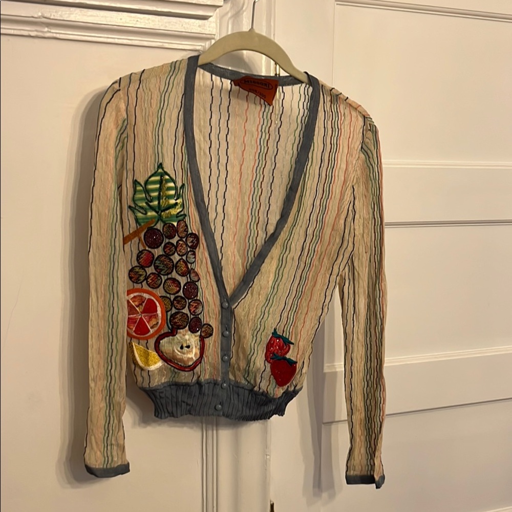 Missoni 2005 collectible fruit cardigan
